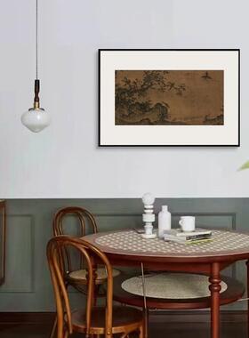 装赵孟頫《竹石图》新中客式48533山小众艺术饰画厅书房国画民宿