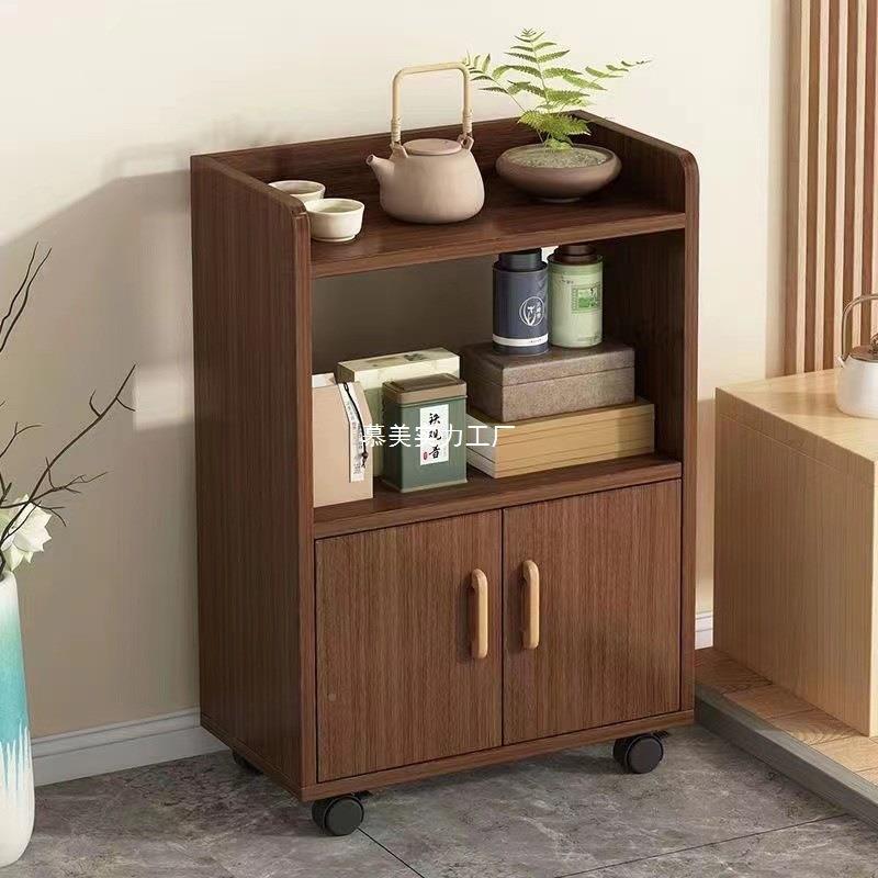 餐边柜茶客厅收纳柜储物柜家放用可移动小见详情水茶桌微波炉柜置