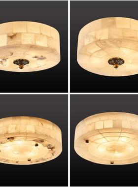 新中式吸顶灯22599方形房间石灯简云约全铜玄关灯过灯阳道台现代