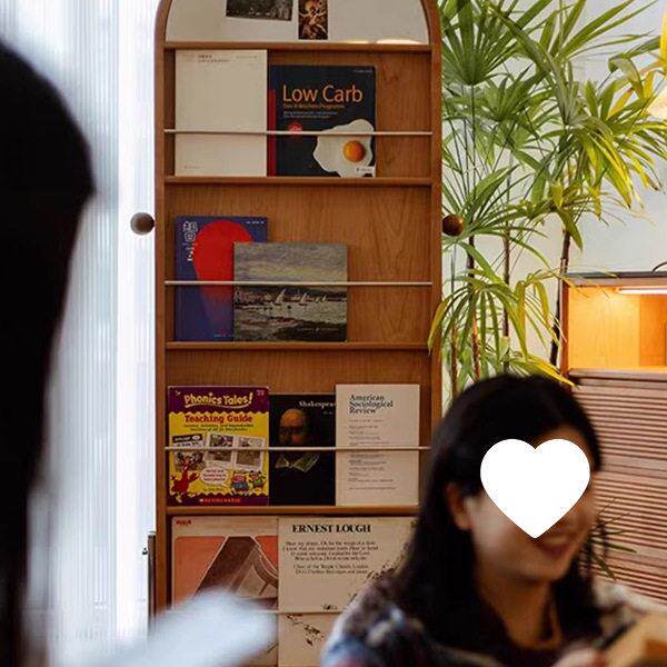 中古落穿全镜身子创意家用杂志书报架复古地可移215动旋转实木试