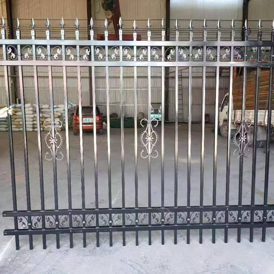 艺护栏学校小区院厂JHP墙栏杆围墙护栏户外区护铁栏别墅院锌钢护