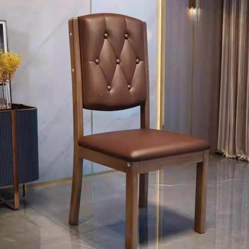 软326#包餐桌椅靠背椅厅客厅椅凳子用现代简家约实奶油轻餐奢风木