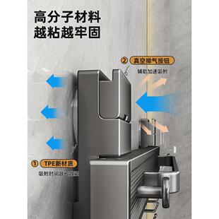 折叠毛巾架吸盘浴伸缩形巾置卫生间F9899TH9物架子浴室放衣服隐免