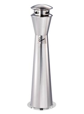 厂家供不锈钢立式烟管灰GPX-129H柱烟蒂头收直集器烟草城局招黑色