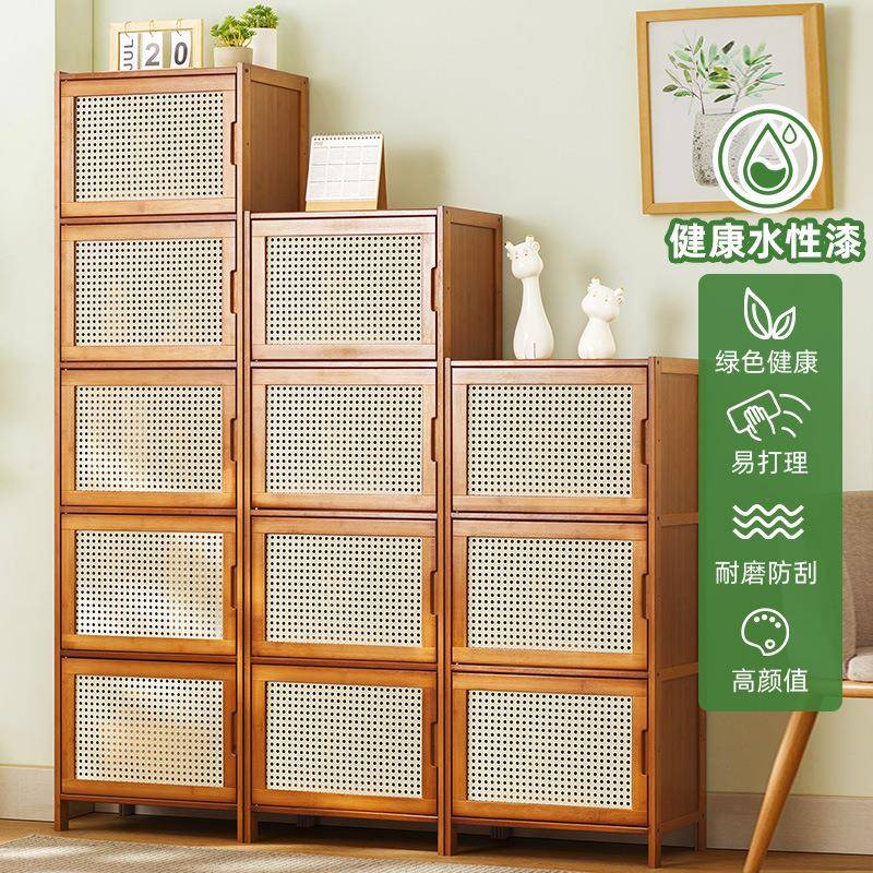 书架书柜置物架带门储柜物一体格子柜展示柜落地多柜327CHMZW层客