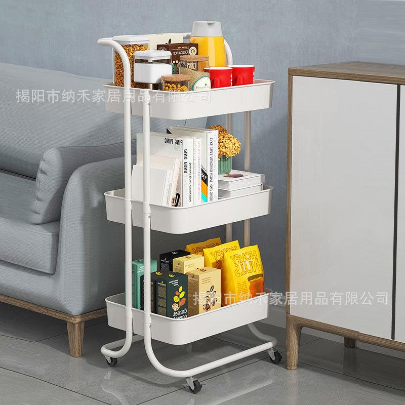 厨房置CR0721物架落家居收用品多层纳架小推地车收纳车推可移动置
