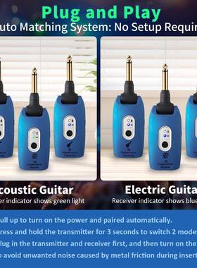 LRMA9频-2乐他器无线音收发吉器系统电贝斯拾音器接收器无线传输