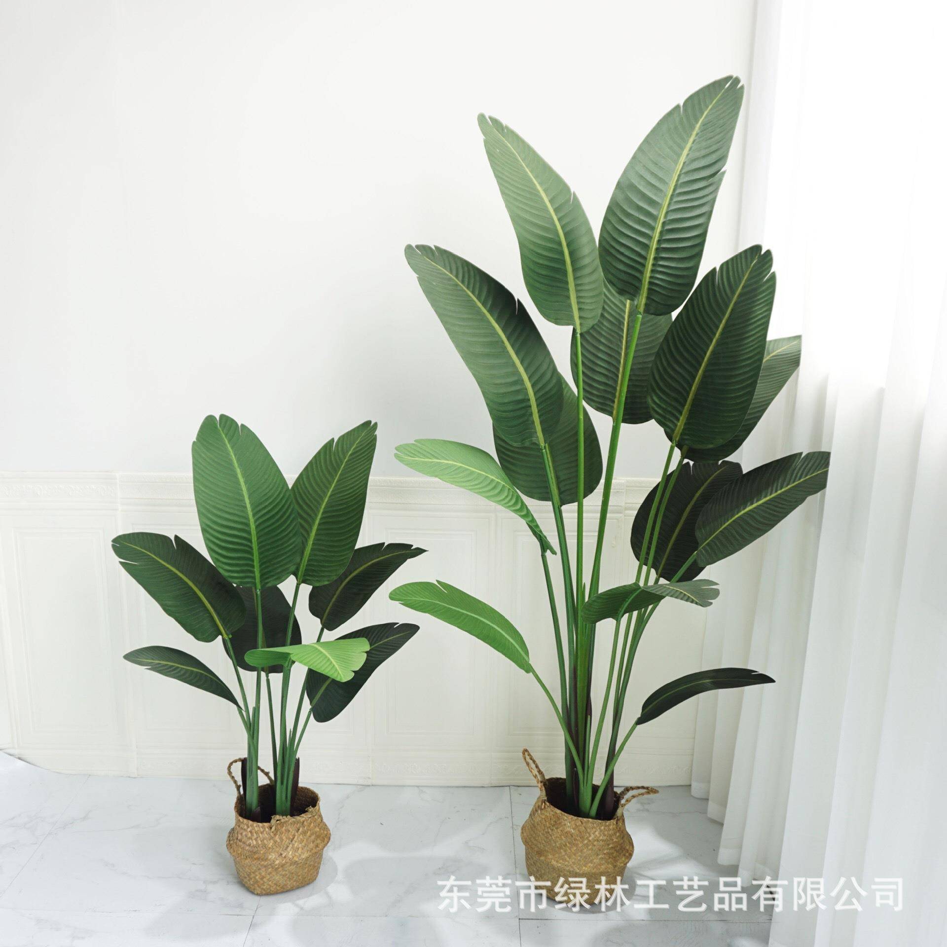 AL-61591仿真人蕉小室内外景观装饰人蕉造芭树各旅种仿真中树假绿