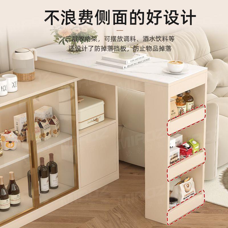 pdp吧台桌用现代简约沙发柜客厅隔断边柜餐柜实木边伸缩轻奢367家