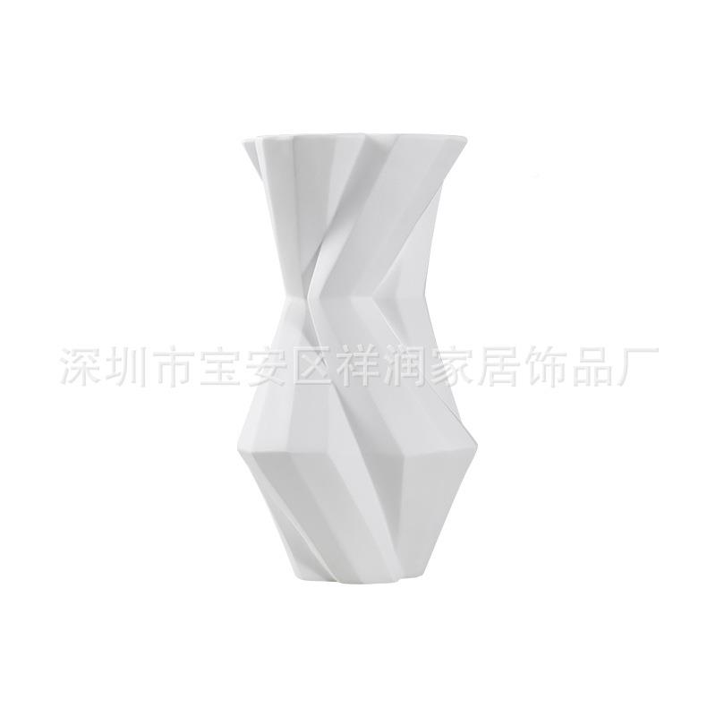 YQQ板房间意干花树脂花瓶件创客厅简约现代居家桌面软装饰品样摆