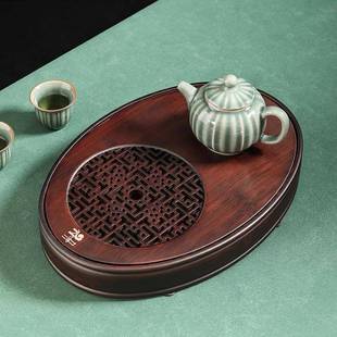 盘201年新款重竹茶盘家用整块原木茶TM-65858黄花梨黑胡桃木小檀