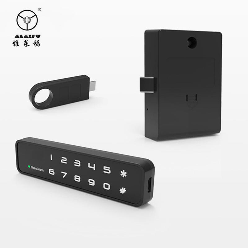 F023抽屉密码锁办公桌YLF023柜文件橱密柜子锁更衣柜锁具码家锁指