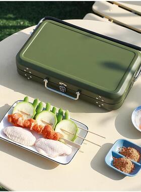 野淄博烧烤户外木炭1zj58372家用烤肉烤架烤炉野餐炊碳烤露炉子炉