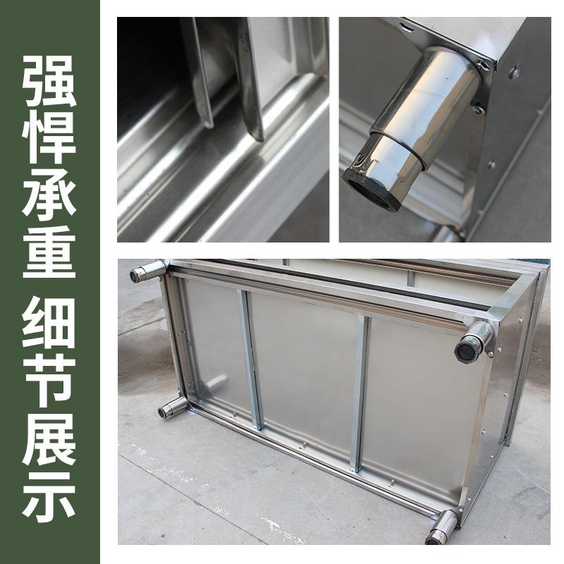 桌子台面工作见描述饭店案板厨操房不锈物柜储带工作台切用菜专不