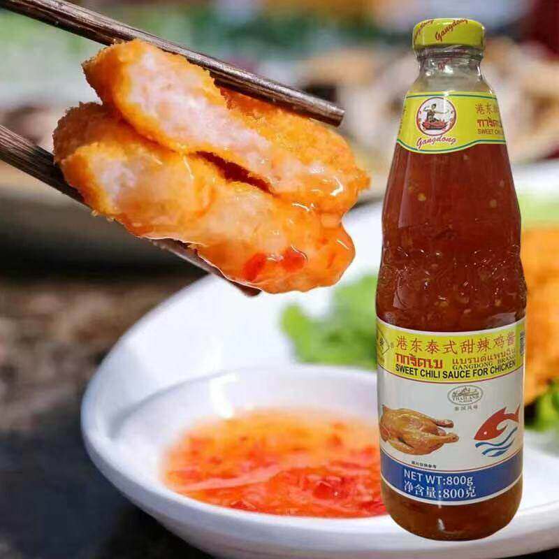 港东泰式甜辣鸡酱800g瓶装蘸拌