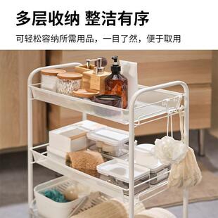 霍纳文层移可F96MMHH8移动金属多储物收纳厨可动置物架卫小推车