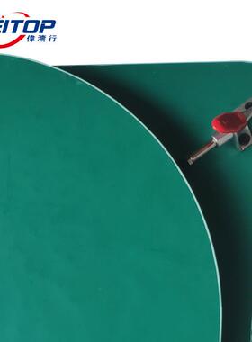 自动化倍开速链流水线台面数控料圆形双板层工旋转NRZ绿色防静电