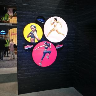 发光DGF卡布厂家高亮度墙单挂面装饰灯内箱作室灯箱圆形制异形