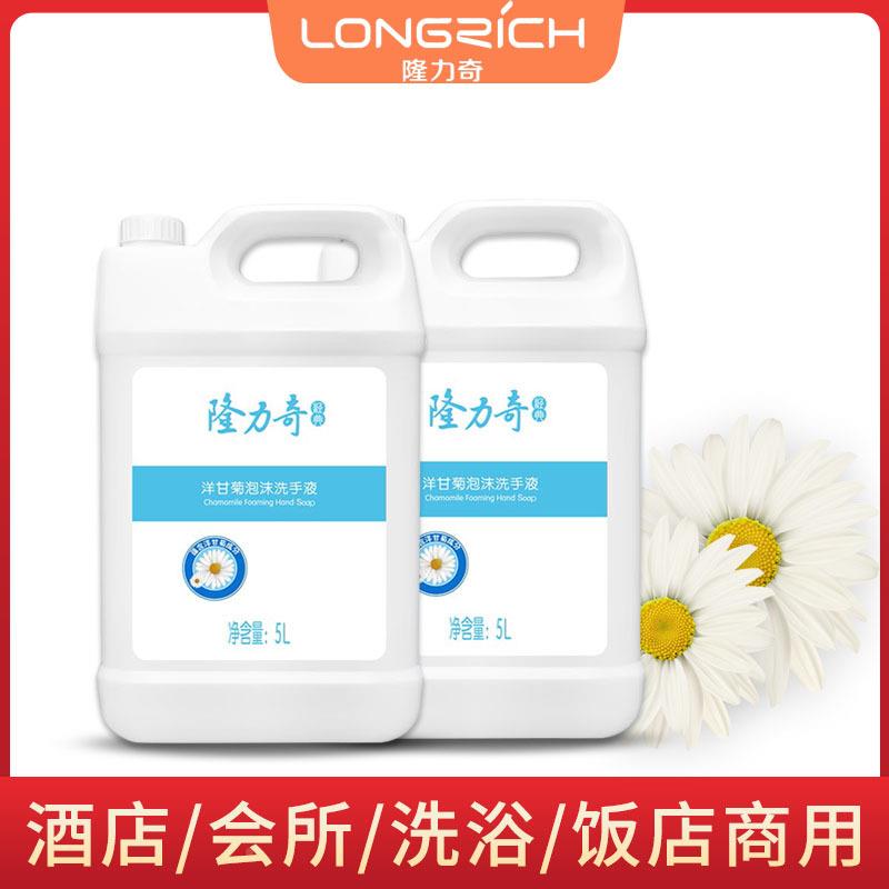酒店宾馆浴甘家用保湿L大桶隆GRE力奇洋5菊泡沫洗手液商用洗补充