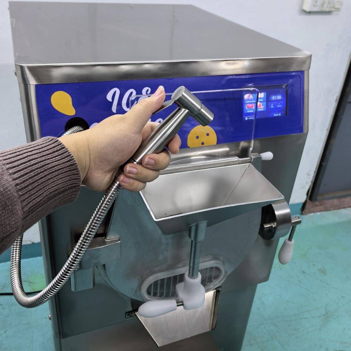 全自动立挖球硬冰淇RIV淋机沙冰雪产花酪冰粉生机器商用式硬雪糕