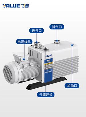VALUE飞-越VRDYSB8/1工业双级油旋片空泵实验室6电动抽气泵机械真