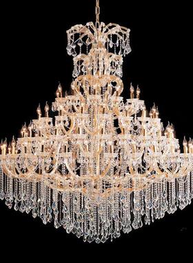 欧式HD2014水晶吊灯灯大气复式客厅气灯华大复式楼别墅酒奢店商场