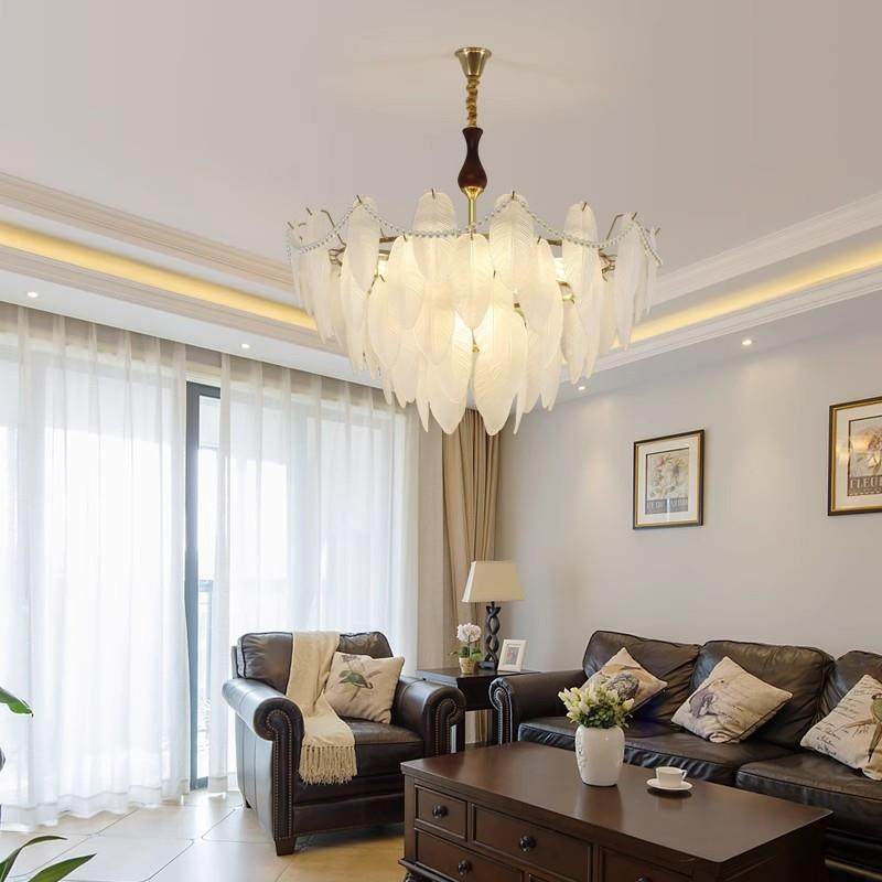 水厅晶吊灯轻奢式后代复古新款餐法卧室766主灯具客厅简约现全光