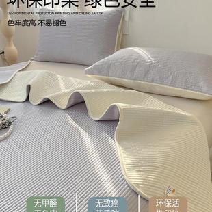 A类纯棉床盖单件025款 通2用榻榻米厚F98696M9床单人新三件套 四季