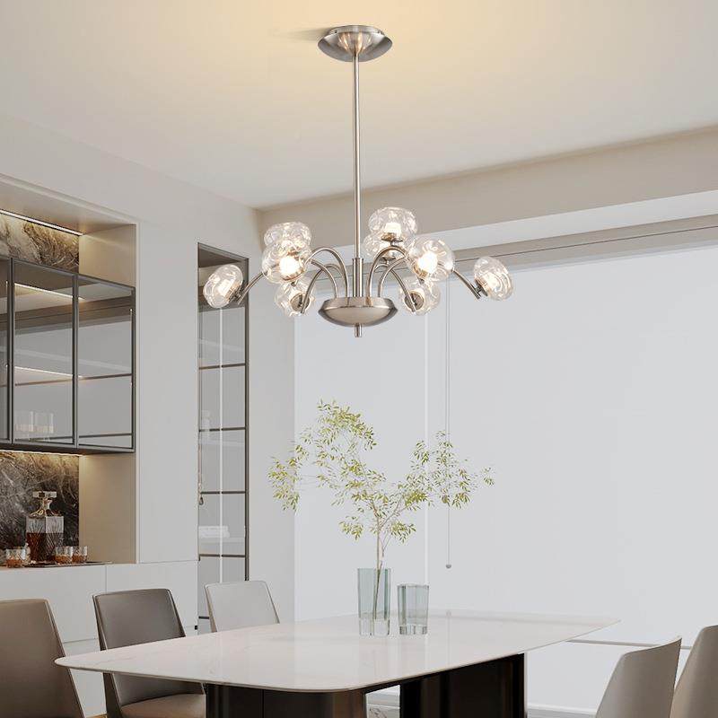 意式轻奢厅68玻灯现代简艺约电镀铁璃大厅主灯创意后客现代护眼吊,家装灯饰光源,智能吊灯,淘宝优惠券,粉丝福利购,淘宝优惠卷
