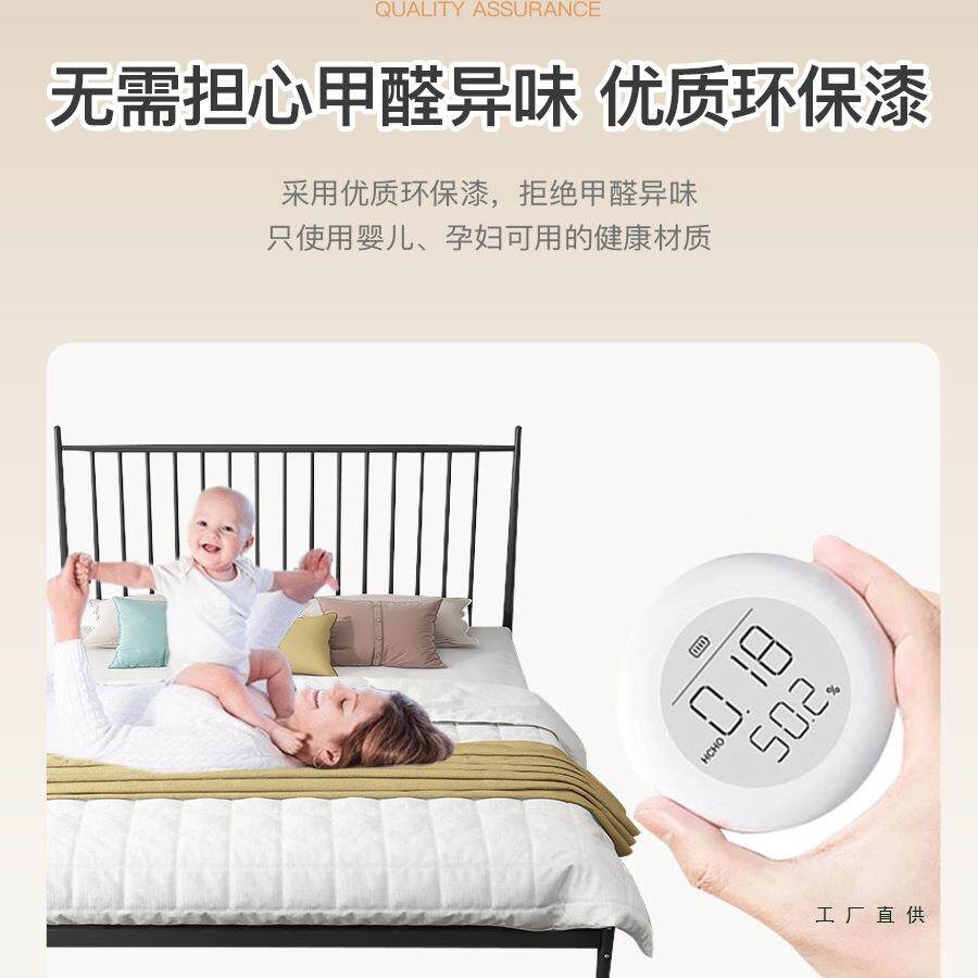 经加济型家用铁艺床双床现代架简约排骨卧室铁床单人床架粗加RDS