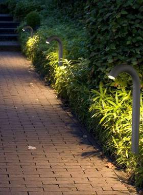 观简约见附件，现代户庭院灯外草坪灯弯别曲灯墅灯花园灯景灯公园