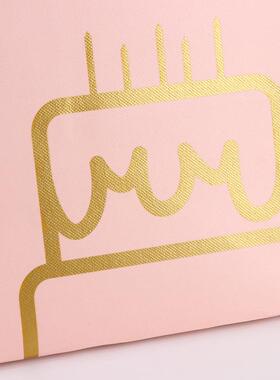 现可货箔保温蛋糕袋加印单logo铝一次成QIE型立色体防水外卖保温