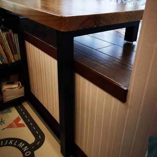 0代J实木飘窗HGW桌家用卧窗台延伸书桌制简室约现长短高定低脚电