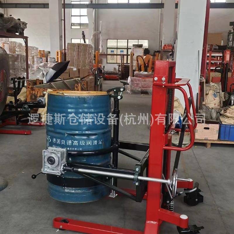 非桶标油桶翻转倒车翻转高堆高ZQU车油桶倒料装料卸车手动油堆车