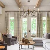 创XIV意美式 乡村店法酒式 实木复古做吊灯客厅餐厅卧室别墅复古灯