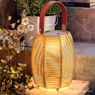 太阳能外灯露营户灯防水草宿灯别坪墅庭院室C8005外充电手提灯民