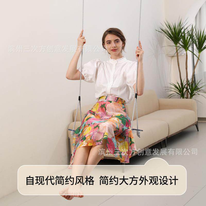 网红秋千室内户家用房间装饰家居阳台外庭院吊顶挂千秋YHE屋顶成