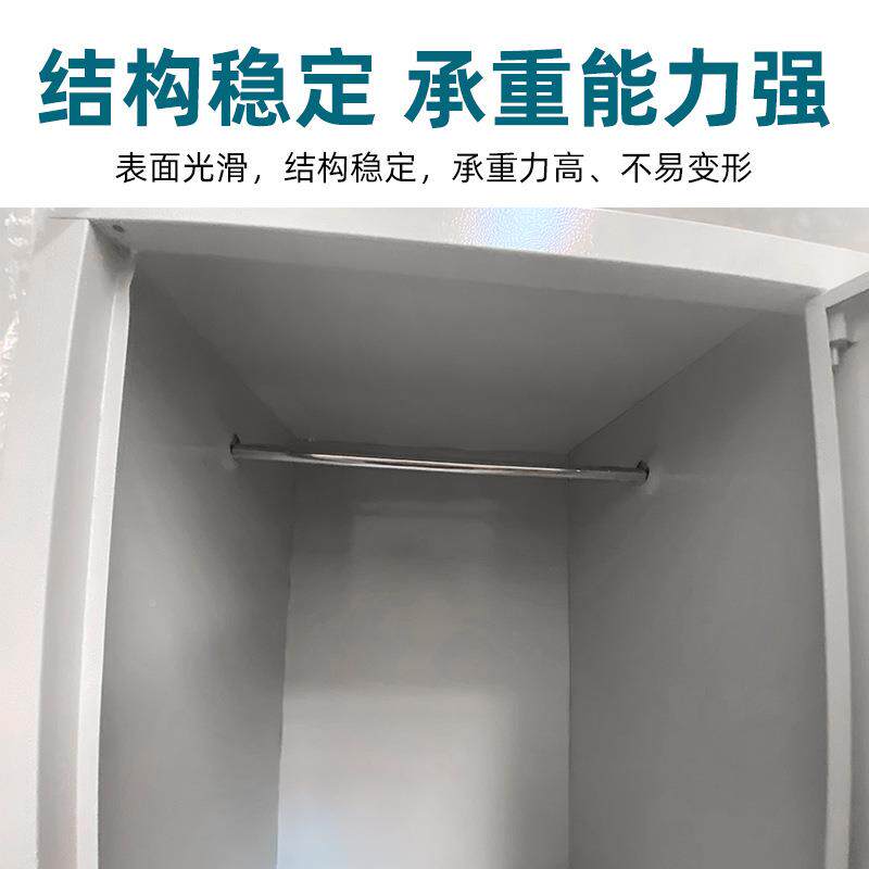 两门铁柜衣铁皮更衣柜双推拉家用开门更衣柜储物式柜学生宿舍换柜