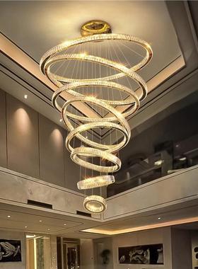 别客墅厅大吊灯LOFT复式灯挑空吊灯广东中山具77189现代轻奢楼楼