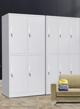 更衣柜员工舍换铁皮储物柜带锁加厚寄衣存收纳柜健身房宿GYG04存