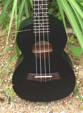 23寸黑色桃花心木尤克l里u乌kulee克丽丽AFR里四弦琴小吉他初学