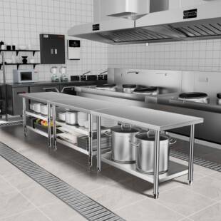 厨房菜工作台不锈钢置物架桌子切LWL专案用子架家用板多功能操作