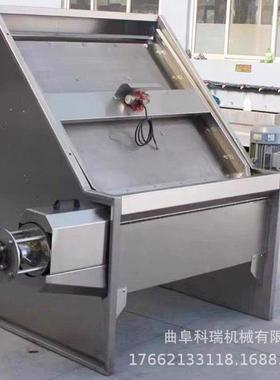 干湿猪粪固液分离机科GYQ瑞生产1200式型不锈钢筛斜水泡鸡粪脱水