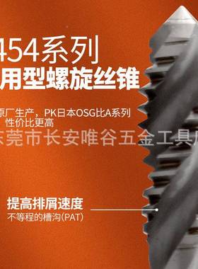 德国进口钴领美螺旋锥UNC8-3210丝PZJ-241制/4-20UNF细牙先端丝攻