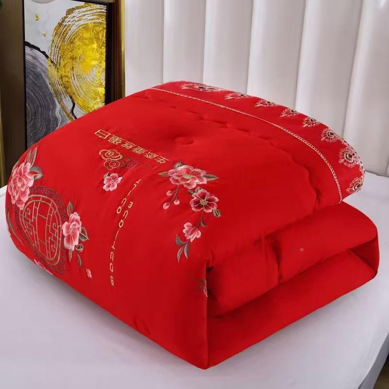 2025新款床被用套床上品生态豆蚕单丝大纤维婚庆冬被通DSV用三件