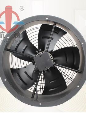 航通牌筒2式外转子离心油轴流风机YWFE-300厨房高108烟扇工业排风