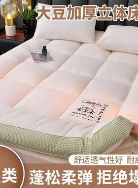 花夫al745人A类大绣豆纤维加厚立体床软家垫用学生宿舍单人通用床