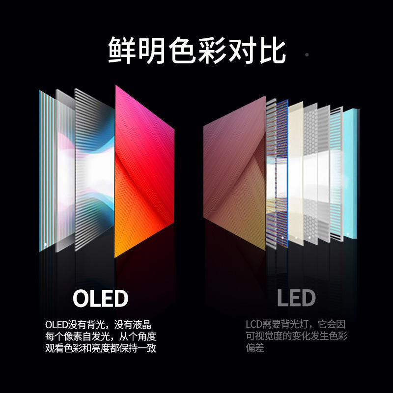 5寸OL无ED厅曲面拼接屏缝高清弧5形展液晶屏自发光柔性广HN-T3201