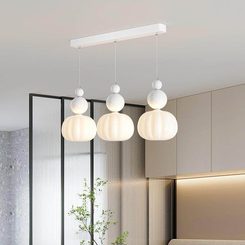 创条意南瓜厅22576长盘餐过吊灯奶油风圆盘道灯现代简约吧台一字,家装灯饰光源,智能吊灯,淘宝优惠券,粉丝福利购,淘宝优惠卷