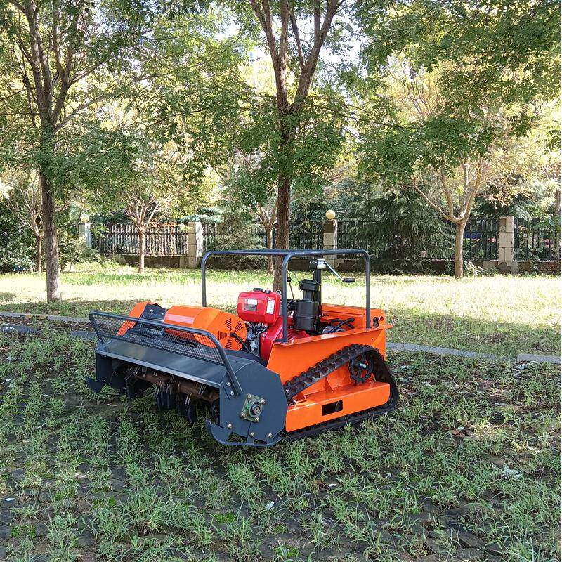 出D口泰国柴油遥LTE控割草割机HM100大马力果园开荒碎草2机履带草